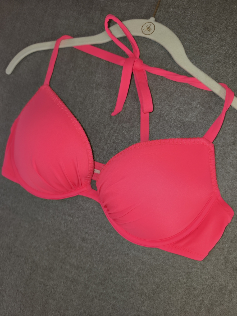 Victoria's Secret Neon Pink Push-Up Padded Bikini Top 36C
